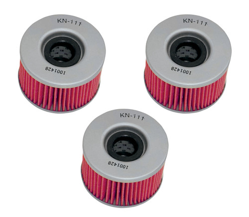 3 Pack K&N Oil Filters - Honda CB400/450 CM400/450 CX500/650 GL500/650
