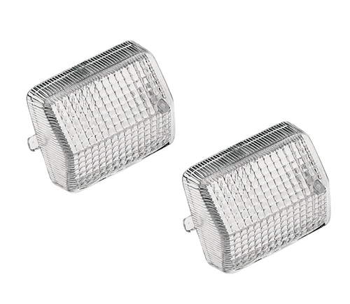 2 Pack K&S Turn Signal Lens - Clear - Honda CB/XL/XR250 CBR/XL600 XR650 CB750 CBR1000