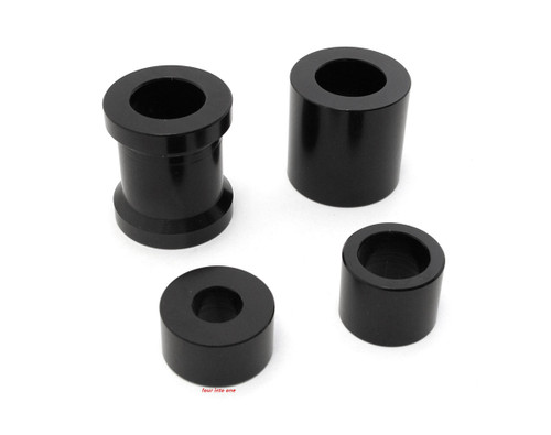 TTR400 Aluminum Wheel & Motor Spacer Set - Black - Honda CB350 CB360 CB400F