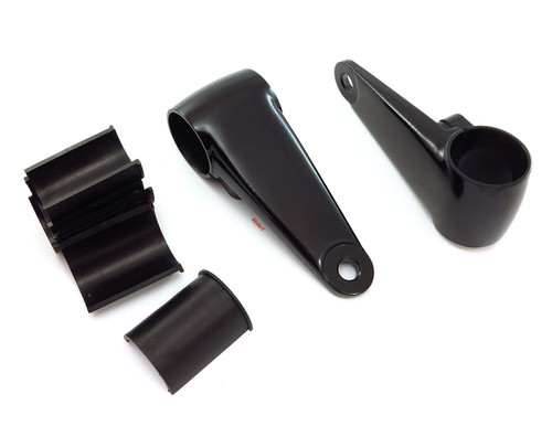 Emgo Satin Black Aluminum Headlight Brackets