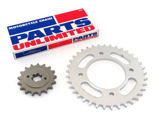 Parts Unlimited Chain and Sprocket Kit - Honda CB550