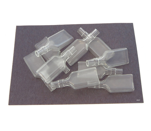 Clear Insulator - Dual Female 3.5mm Bullet Terminal - 10 Pack