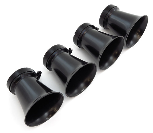 Set of 4 Black Velocity Stacks - 39mm - Honda CB500 CB550 CB750