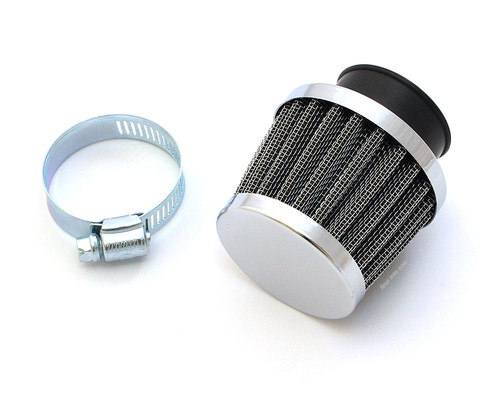 Set of 4 Chrome Pod Filters - 35mm - Honda CB350F CB400F