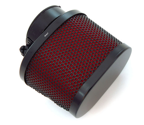 Black & Red Oval Pod Filter - 39mm - Honda CB750