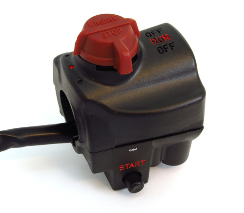 Emgo Right-Side Handlebar Switch Assembly W/Built-In Throttle Housing - 46-68843 For 1974 Honda CB550K And 1973-1974 Honda CB750K Motorcycles - Dennis Kirk - Foto 2