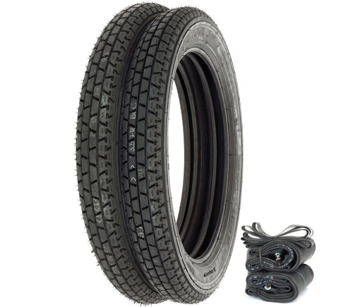 Metzeler Block C Tire Set - Honda CB350/360/400F CJ/CL360