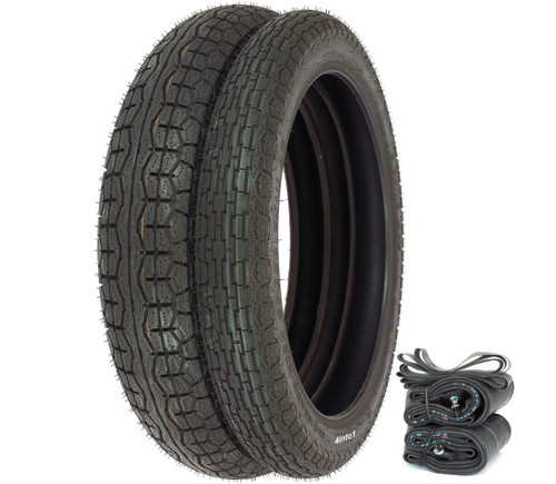 METZELER PERFECT ME11 & ME77 タイヤセット Metzeler Perfect ME 11/77 Tire Set - Honda SL350K 69-71 CB500T/550