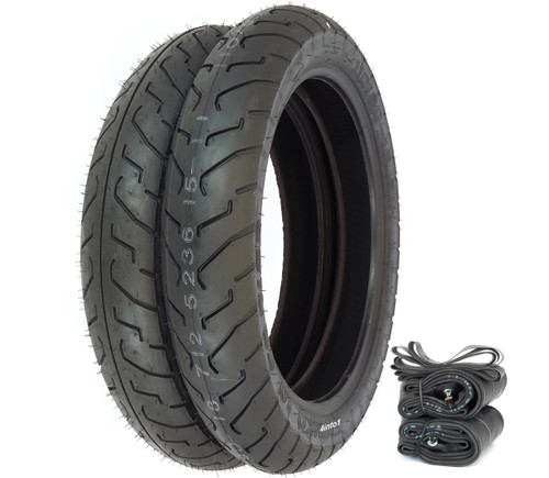 Dunlop D404 Tire Set - Honda CB650 CB750A 77-78 CB750K 80-82