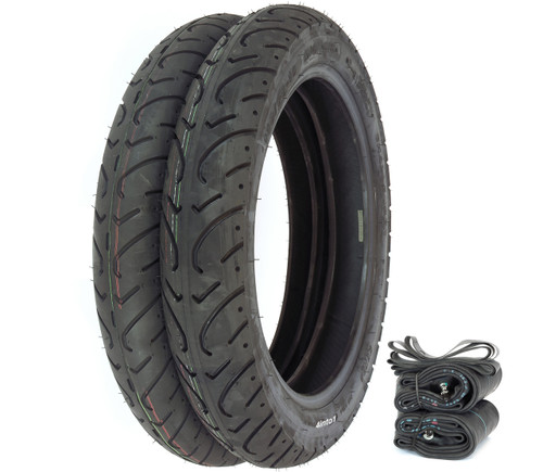 Kenda K657 Challenger Tire Set - Honda CB750A 76 - CB750K 77-78