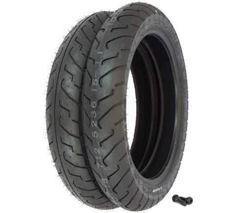Shinko 712 Touring Tire Set - Yamaha RD350 XS360