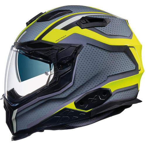 Nexx XWST 2 Helmet - Motrox Titanium / Black / Neon Yellow