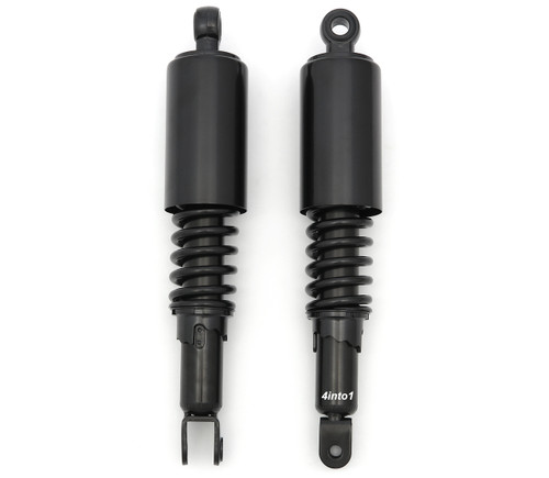 Black Shocks w/Shroud - Eye / Clevis - 321mm (12 5/8") - Honda CB/CL/SL350 CB/CJ/CL360 CB/CM400 CB/CL/CM450 CB500/550/650/700/750