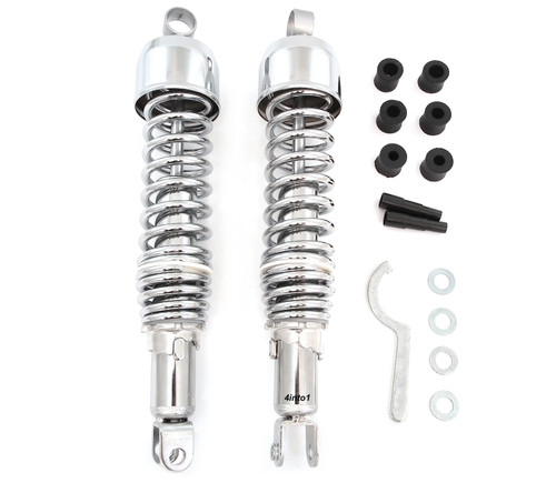 Performance Shocks - Chrome - Eye / Clevis - 365mm (14 3/8")