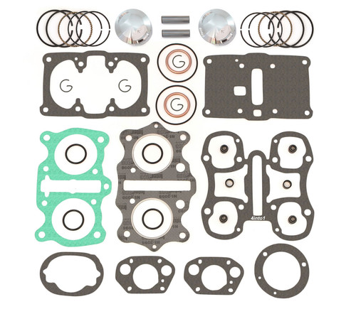 Top End Engine Rebuild Kit w/ Pistons - Honda CB/CL350K 70-73 - SL350K