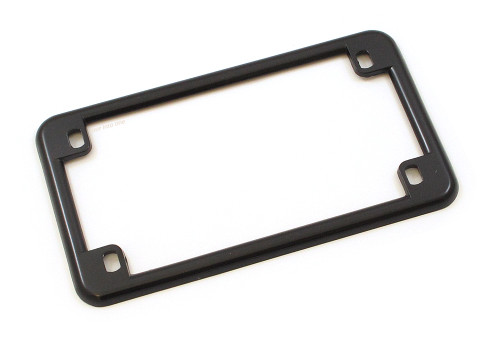 Gloss Black Motorcycle License Plate Frame