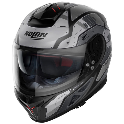 Nolan N80-8 Motorcycle Helmet - Starscream Flat Black/Grey - Medium (CLOSEOUT)