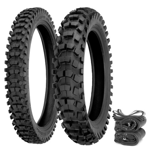 Shinko 520 Intermediate-Hard Terrain Tire Set - CR125R CRF250R