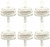 Set of 6 - Clear Fuel Filters - Disc - 1/8" - 3/16"