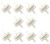 Set of 10 - Clear Fuel Filters - Disc - 1/8" - 3/16"