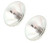 Set of 2 - 6.5" Halogen Motorcycle Headlights - Clear