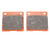 EBC Semi Sintered Rear Brake Pads - FA36V - Kawasaki KZ650/1000/1300 - Suzuki GS550/650/750/1000/1100