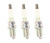3 Pack NGK BKR6E Spark Plug - 6962