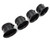 Set of 4 Black Shorty Velocity Stacks - 54mm - Honda CB650/750/900/1000/1100