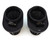 Set of 2 Black Performance Oval Pod Filters - 50mm - Honda CB/CL350/360/450 CB500T