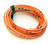 OEM Colored Electrical Wire 13' Roll - Orange / White Stripe