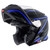 Torc T28B Modular Bluetooth Helmet - Flat Black Vapor Blue