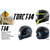 Torc T14 Mako Motorcycle Helmet - Flat Black Flag - X-Large (Blemished)