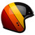 Bell Custom 500 Classic Helmet - Riff Gloss Black/Yellow/Orange/Red