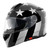 Torc T28B Full Face Modular Bluetooth Helmet - Silver Star - Large (CLOSEOUT)