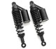 Black Remote Reservoir Motorcycle Shocks – Eye To Eye – 310mm Or 320mm – Adjustable & Gas Filled