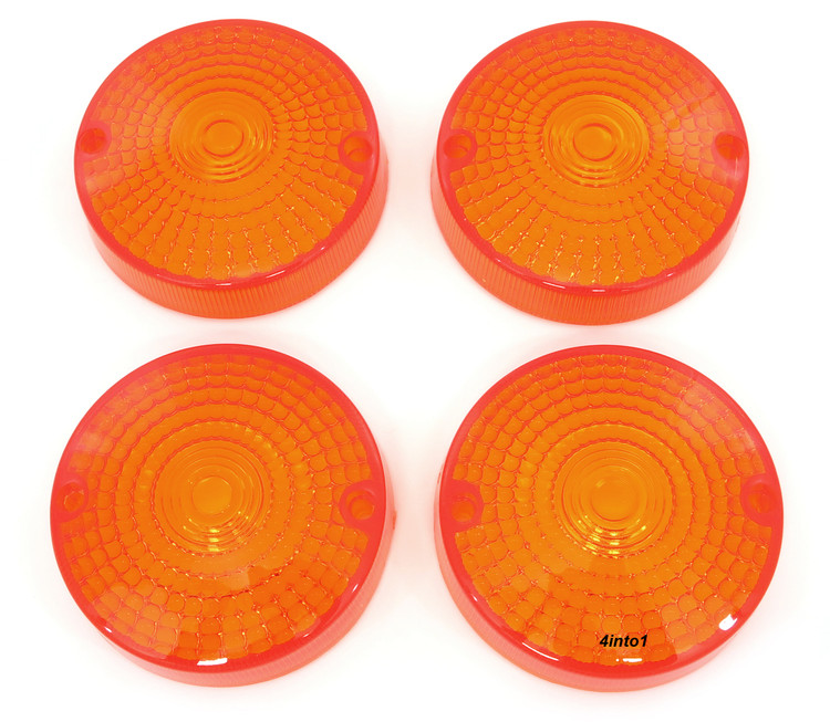 Honda Turn Signal Lens Set - 33402-377-671 - Amber
