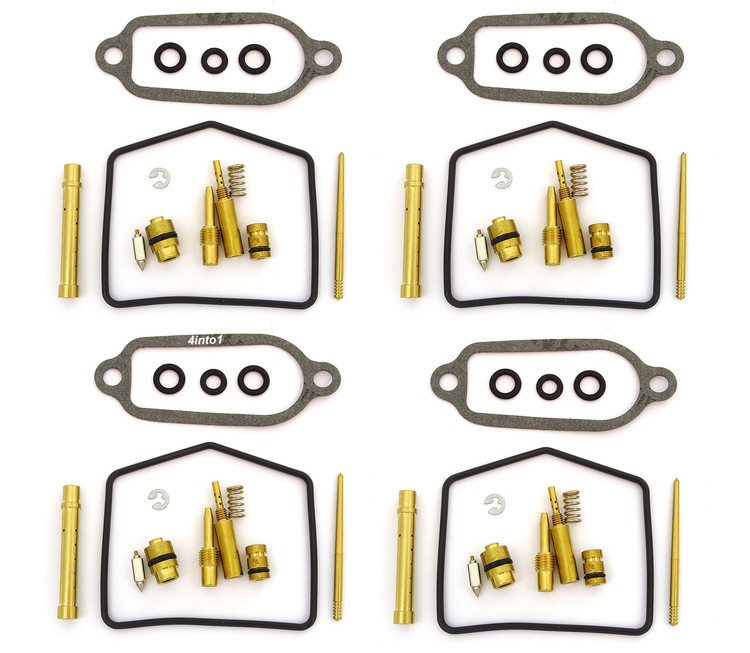 Set of 4 Deluxe Carburetor Repair Kits - Honda CB350F - 1972-1974