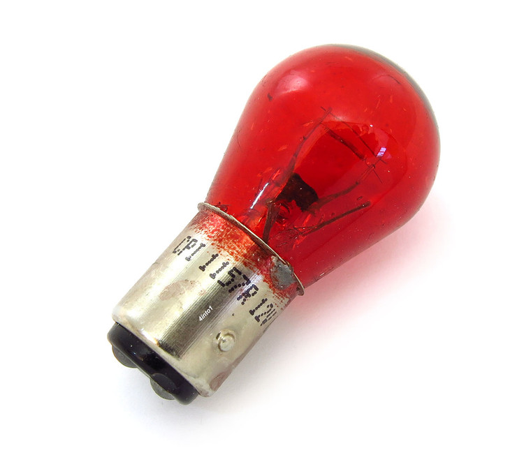 Triumph BSA Norton Dual Filament Red Led 12V Taillight Bulb (1) Positive or  Negative Ground PN# 380 R