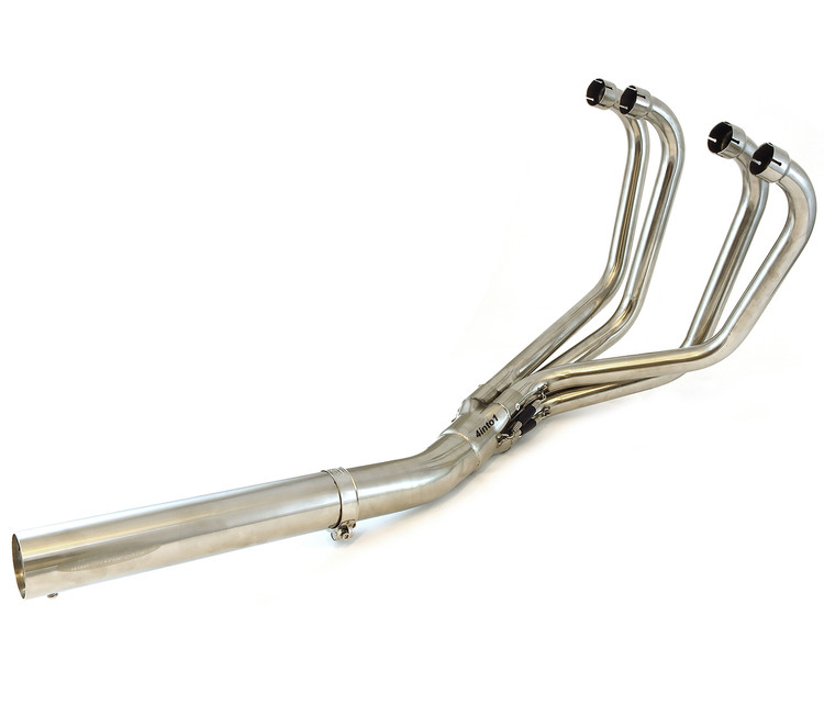 Delkevic 4into1 Stainless Steel Exhaust - Straight Muffler - Honda
