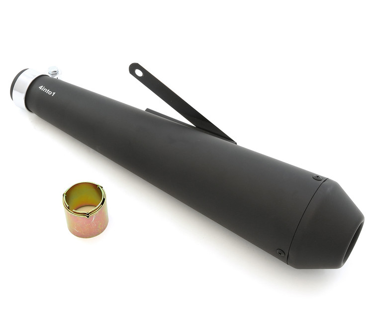 Reverse Cone Shorty Muffler - Flat Black