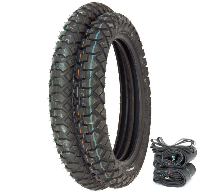 Front Rear Tire Set For Z125 New IRC GP22 Dual Sport Tire Set