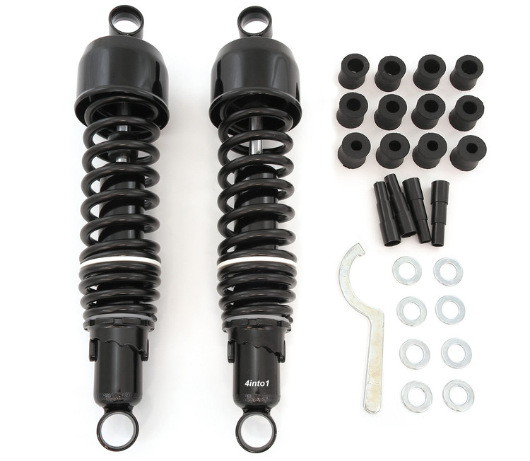 Shocks - Black - Eye / Eye - 325mm / 12 7/8" - Eye Diameter 13/16mm For