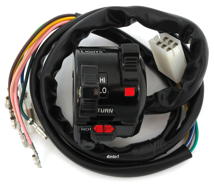 Lights / Turn Signal / Horn Switch Assembly - Yamaha DT100
