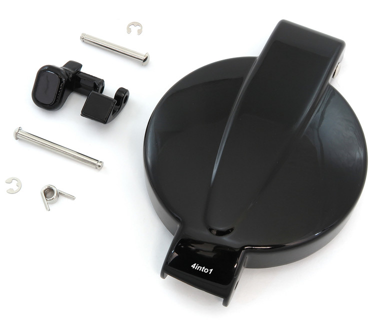 Gloss Black Gas Tank Cap & Latch Set - Honda CB/CL200/350/360/450 SL350K  CB400F/500/550K/750K