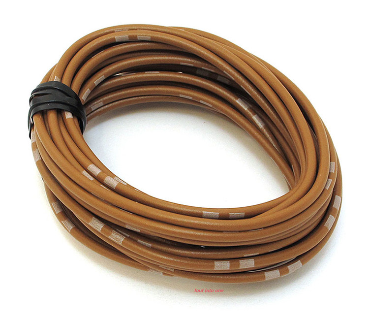 OEM Colored Electrical Wire 13' Roll Brown