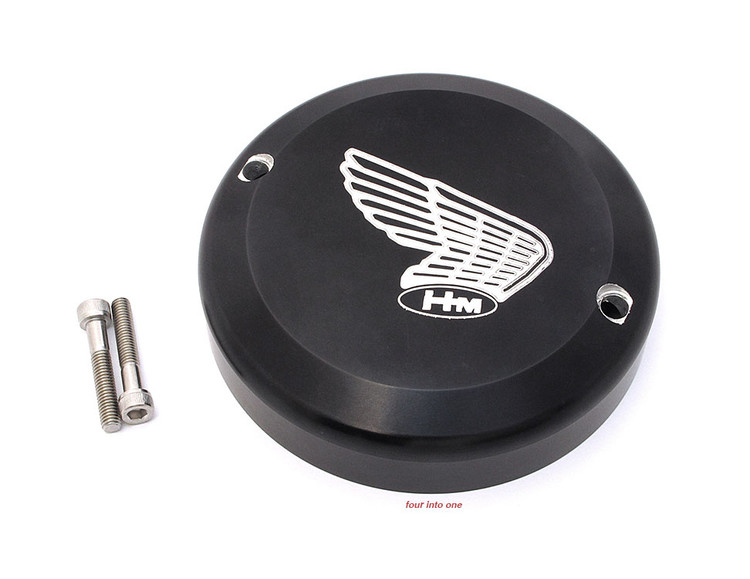 TTR400 Aluminum Anodized Points Cover Black w/ Wing CB350F CB400F CB500  CB550