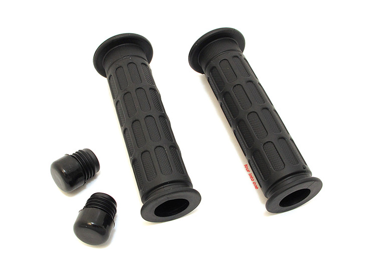 Black Super Bike Grips Honda Style Open End