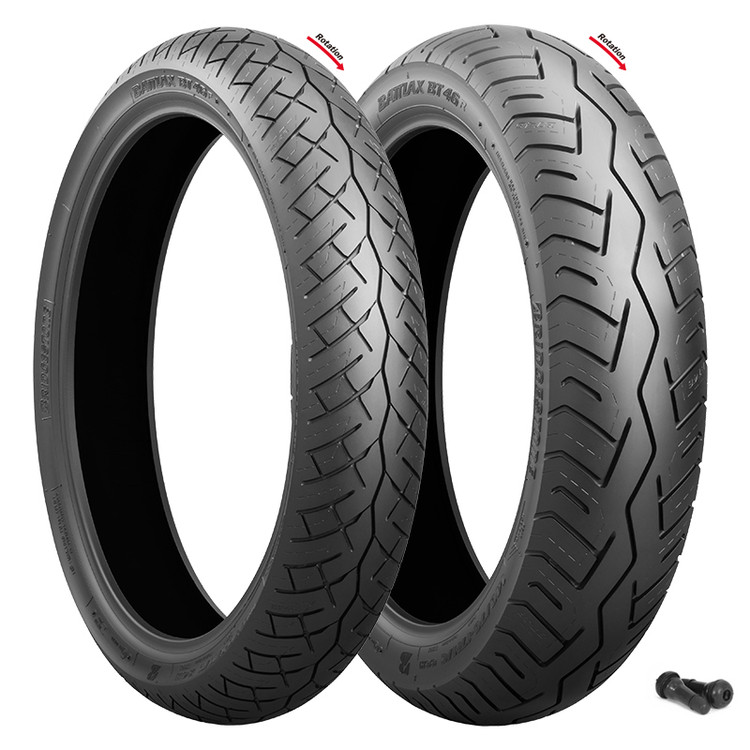 Bridgestone Battlax BT-46 Tire Set - Honda FT500 CB750F 81-82