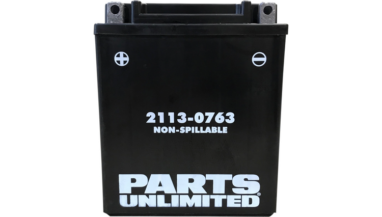 Parts Unlimited Factory Activated AGM Battery - 12N12A-4A-1