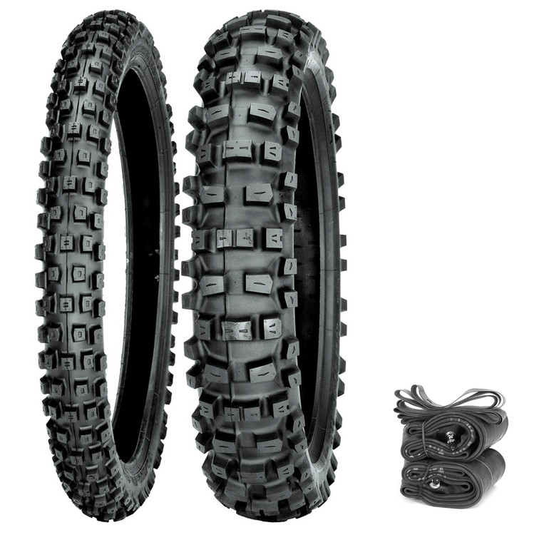 IRC iX05H Intermediate-Hard Tire Set CR125R CRF250R